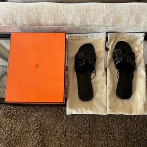 Black Hermes Sandales Oran